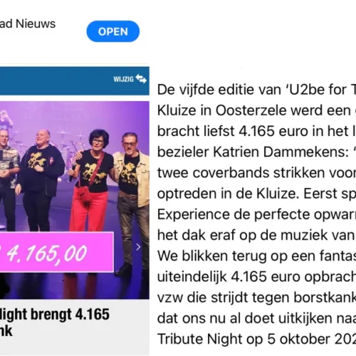 U2be in de pers -foto 4