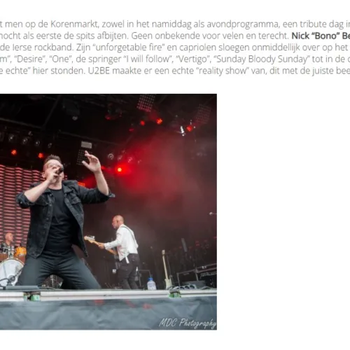 U2be in de pers -foto 6